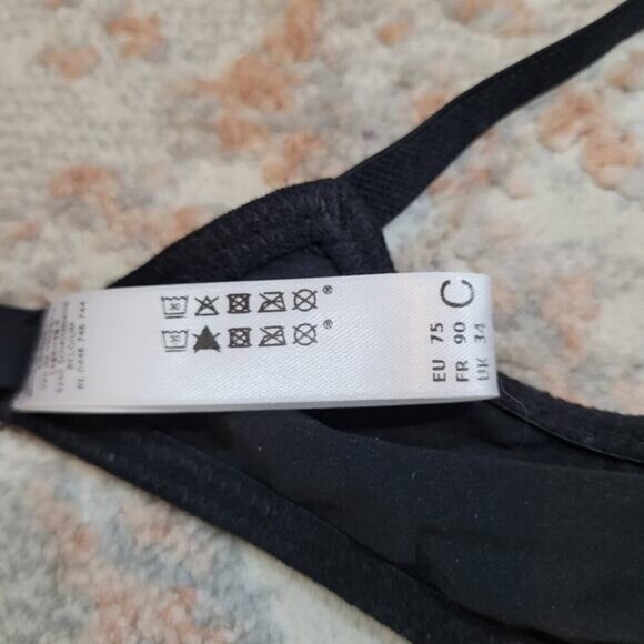 Marie Jo L'Aventure Black Lace Bra - Size 34C - Picture 6 of 7